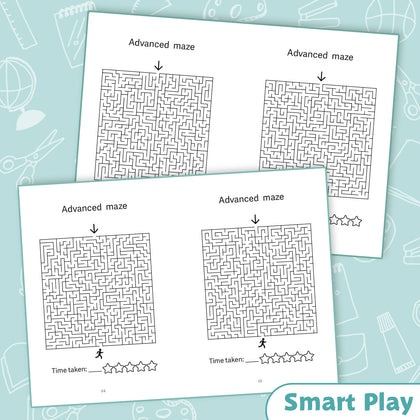 Complex waterfront maze pages for ages 9 to 12