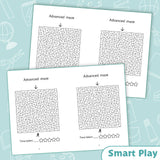 Complex waterfront maze pages for ages 9 to 12