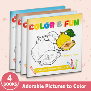 Color7&Fun – Coloring Book Series Vol. 21–24: Fun English Learning Through Coloring and Creativity (Set of 4 Books)