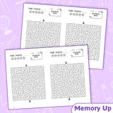 Printed advanced maze workbook with memory and route planning practice