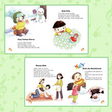 Printed musical storybook for language learning and family reading