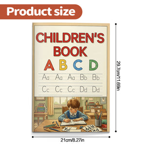 Kids ABC writing workbook with trace and write pages