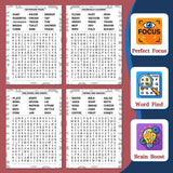 Senior-friendly word search book for brain exercise and relaxed puzzle solving