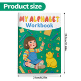 Kids alphabet workbook with color by letter and tracing pages