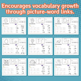 Printed trace and read pages with beginning sounds