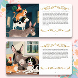 The Bremen Town Musicians Classic Fairy Tale Picture Book for Kids, Grimm’s Fairy Tales Storybook, Animal Adventure Bedtime Reading Book for Early Readers and Gift Giving