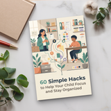 60 Simple Hacks to Help Your Child Focus and Stay Organized product image 7 showing printed book details for screen-free reading and learning