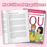 Printed tween wellness book for confidence, hygiene, and healthy development