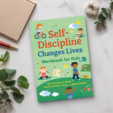 Self-Discipline Changes Lives Workbook for Kids product image 7 showing printed book details for screen-free reading and learning