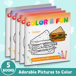 Color7&Fun – Coloring Book Series Vol. 16–20: Creative English Learning Through Coloring Fun (Set of 5 Books)