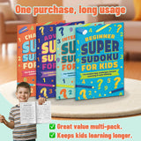 Super Sudoku for Kids: 4-Level Logic Set product image 7 showing printed book details for screen-free reading and learning