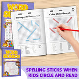 Word Search Puzzle Book for Kids, Vocabulary Search Activities, Spelling Practice, Reading Focus, Pattern Recognition, and Early Literacy Learning