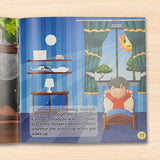 Printed preschool observation learning book with creative sticker play
