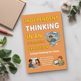 Size reference image for teen critical thinking book