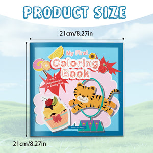 Children's beginner coloring activity book for creativity and color learning