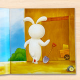 Printed preschool nature discovery book with creative sticker play