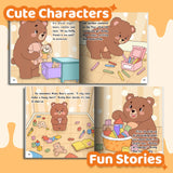 Kids daily routine picture book for cleaning habits and responsibility