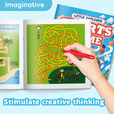 Printed Little Explorer sports maze book in square format