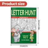 Kids letter hunt workbook with picture cue pages