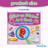 Preschool Sticker Art Activity Book, Complete the Picture and Scene Matching Book for Kids, Visual Skills, Fine Motor Practice, and Creative Learning Fun