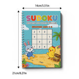 Sudoku Puzzle Book Set for Kids Ages 3–12, 4-Book Progressive Brain Game Workbook Bundle, Beginner to Challenge Level Logic Puzzles for Focus, Critical Thinking and Problem-Solving Skills