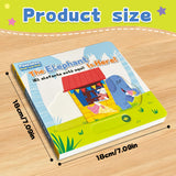 Printed peekaboo animal story book for early learning and bilingual fun