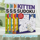 Kitten Sudoku Books: Cat-Themed Logic Set product image 7 showing printed book details for screen-free reading and learning
