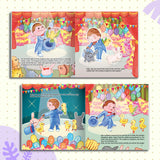 Printed preschool magic show storybook with curious discovery