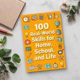100 Real-World Skills for Home School and Life product image 7 showing printed book details for screen-free reading and learning