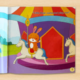 Printed preschool sticker book for playtime vocabulary and fine motor skills