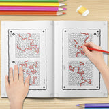 Maze Game, Find Your Way Out Activity Book for Kids Ages 6–9, Fun Maze Puzzle Book with Pathfinding Challenges, Problem Solving, Visual Thinking, and Focus Building