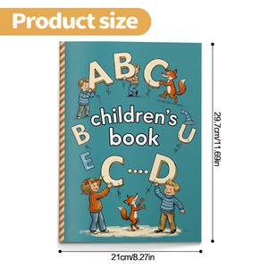Kids ABC handwriting workbook with uppercase and lowercase pages