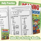 Printed workbook with picture choice and question activities