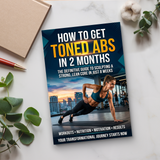 How to Get Toned Abs in 2 Months product image 7 showing printed book details for screen-free reading and learning