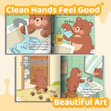 Kids daily routine picture book for handwashing and hygiene learning