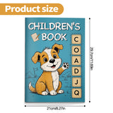 Kids alphabet workbook with dab and color letter pages
