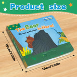 Printed peekaboo animal story book for early learning and bilingual fun