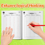 Printed early math pages with simple equations