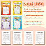 Animal Sudoku Puzzle Books: 4-Level Logic Set product image 7 showing printed book details for screen-free reading and learning