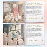 Printed Grimm's Fairy Tales The Wolf and the Seven Little Goats book for safety awareness and bedtime story fun