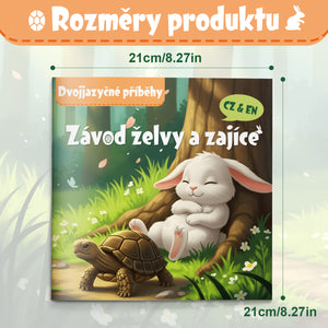 Czech-English bilingual animal fable reader for kids