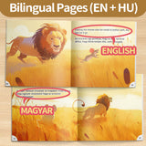 Printed Lion and Mouse story book for kindness vocabulary and family reading