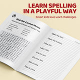 Printed everyday English phrase workbook for early reading