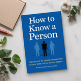 How to Know a Person Communication Guide product image 7 showing printed book details for screen-free reading and learning