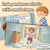 Printed kindergarten readiness storybook for classroom routines and communication