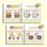 Printed visual puzzle book for concentration, puzzle fun, and visual learning
