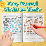 Printed early reading activity book for word recognition and vocabulary