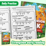 Printed workbook with picture choice and sentence understanding activities