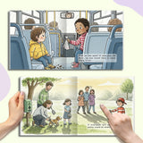 Printed kids character story about thought choices and social growth