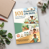 101 Essential Skills Every Modern Kid Needs product image 6 showing printed book details for screen-free reading and learning